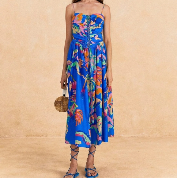 Farm Rio Painted Jungle Mididress - Picture 6 of 10